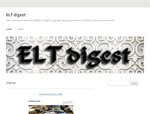 Tablet Screenshot of eltdigest.com